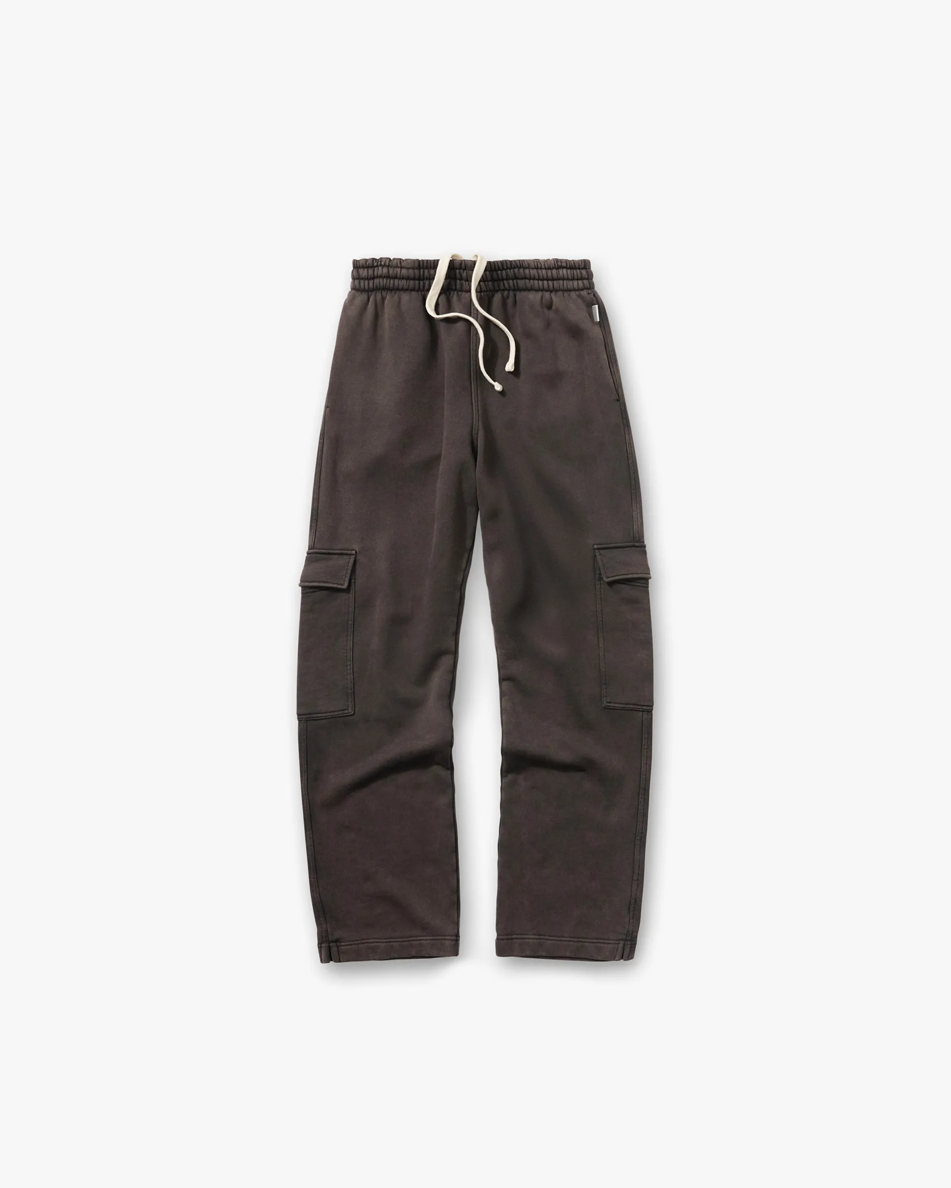 Initial Cargo Sweatpants - Coffee Anti Pilling Surface Simple and Cozy
