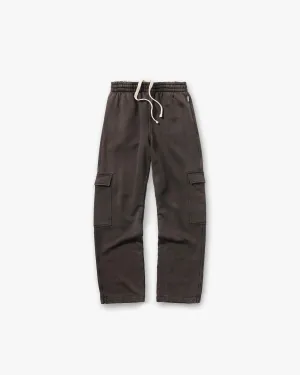 Initial Cargo Sweatpants - Coffee Anti Pilling Surface Simple and Cozy