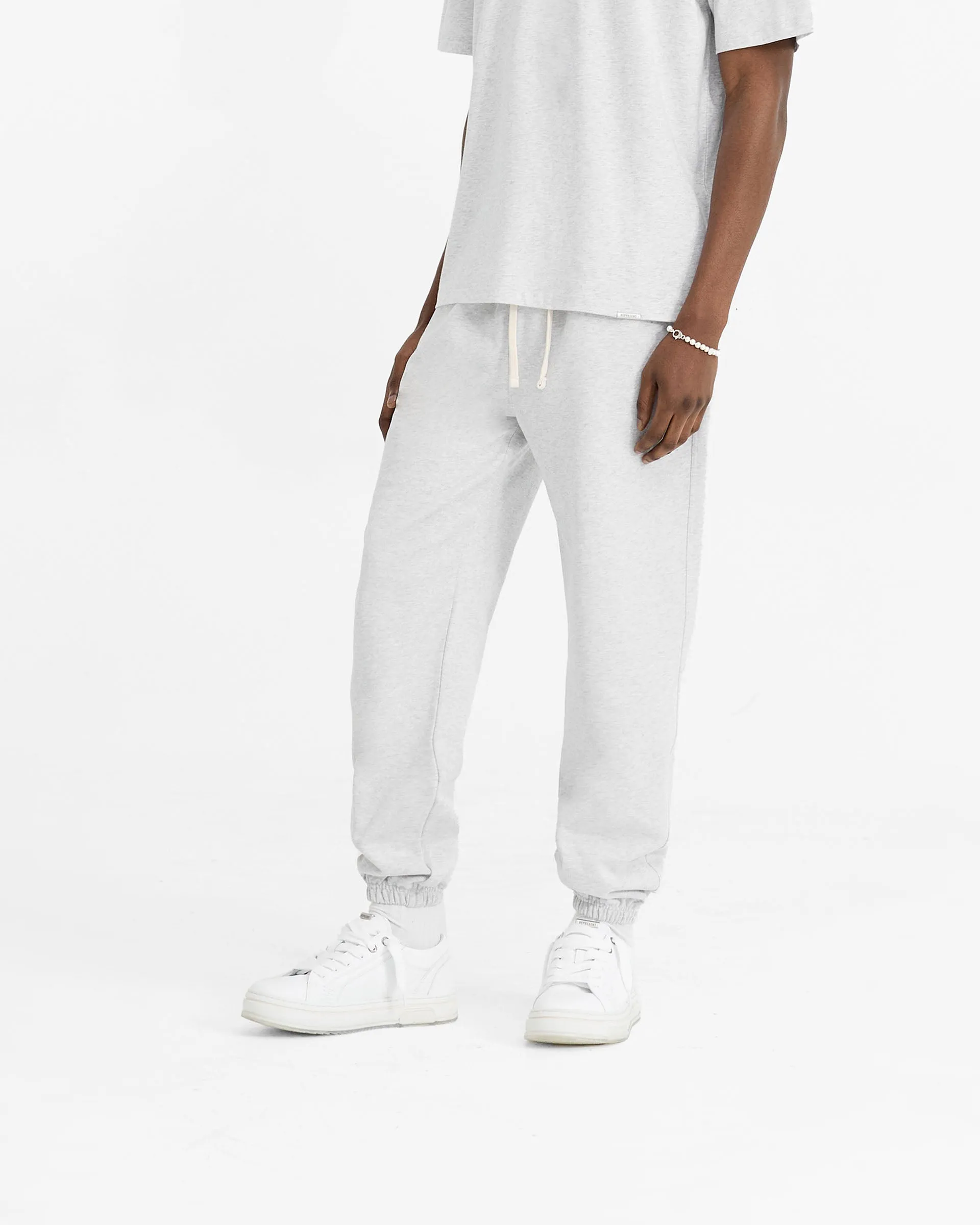 Initial Cuffed Sweatpant - Ice Grey Marl Everyday Essential