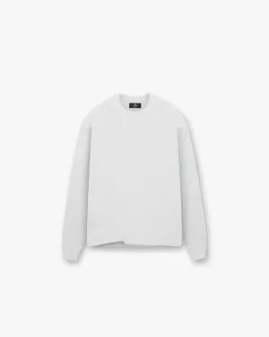 Initial Long Sleeve T-Shirt - Ice Grey Marl Soft and Stylish