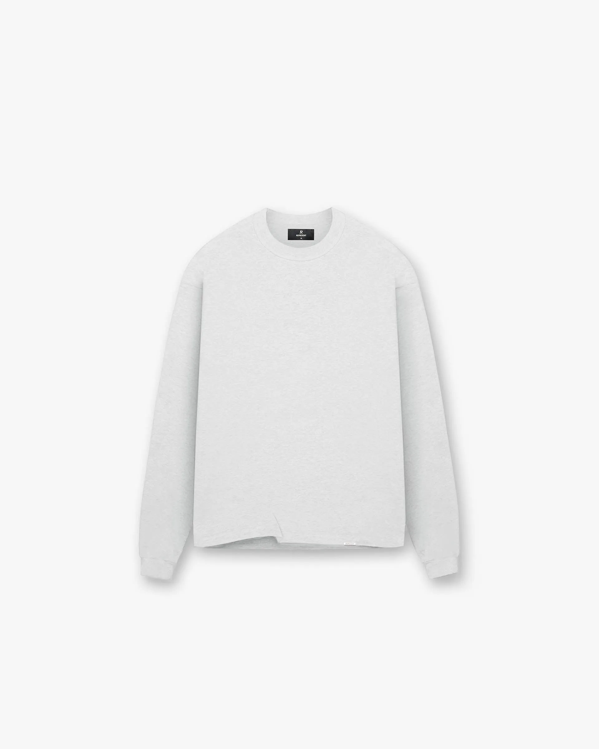 Initial Long Sleeve T-Shirt - Ice Grey Marl Soft and Stylish