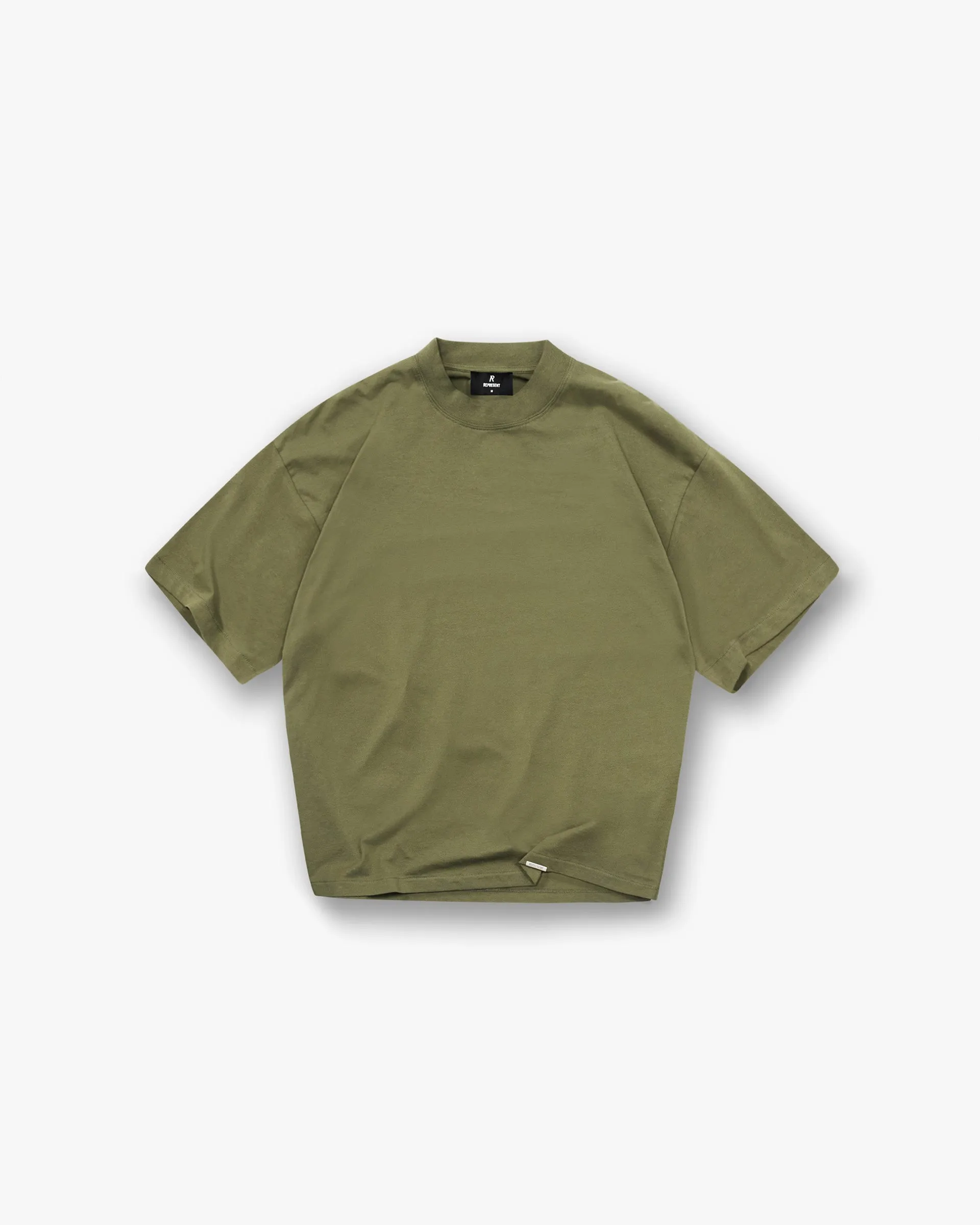 Versatile Fit Moisture Wicking Technology Initial Oversized T-Shirt - Army Green