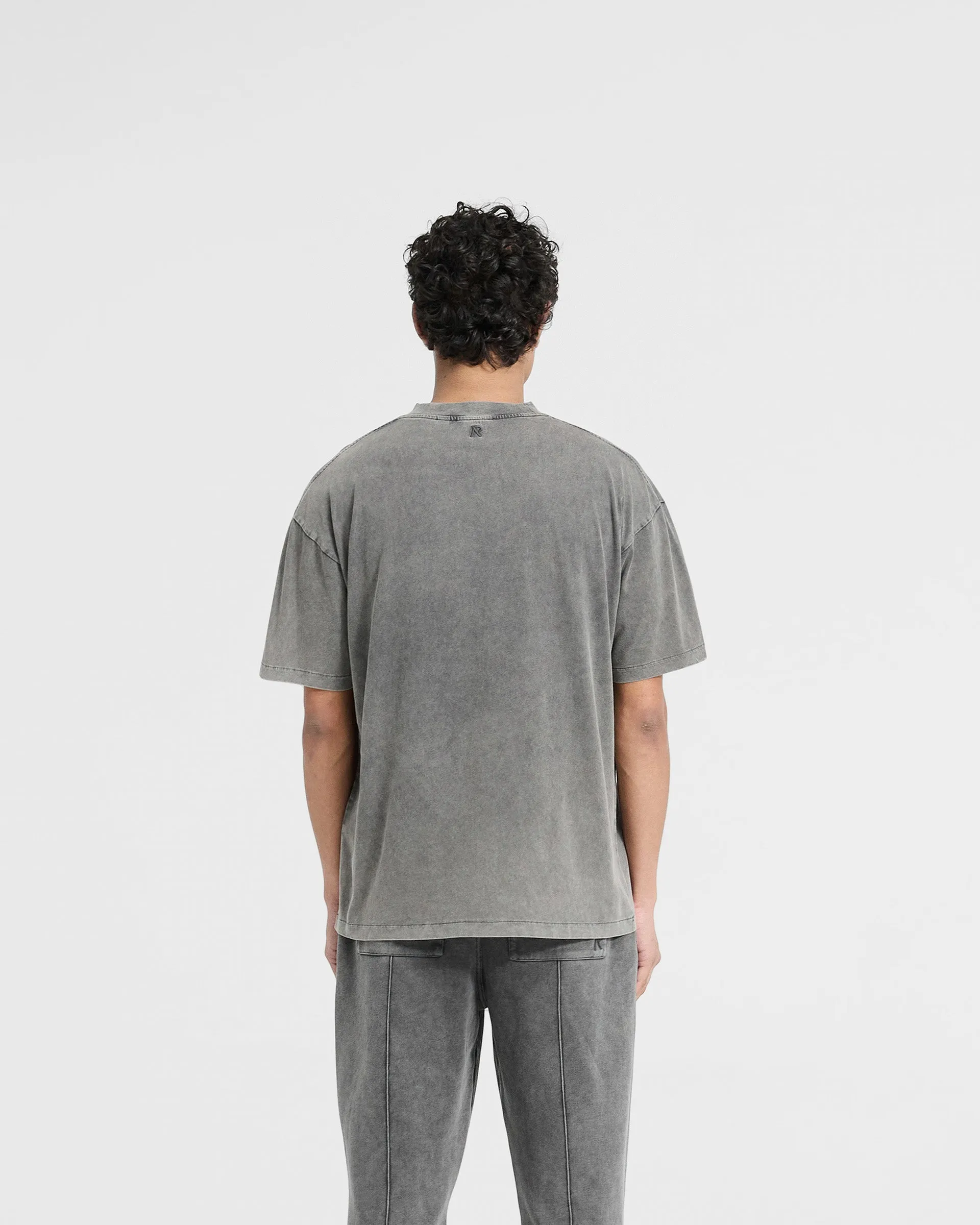 Initial Oversized T-Shirt - Vintage Grey Stylish and Relaxed Comfy Casual Wear