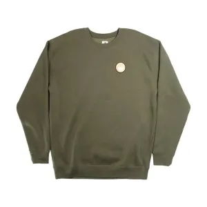 Instinct Mens Sweatshirt Sun and Sea Crew Fleece button detail