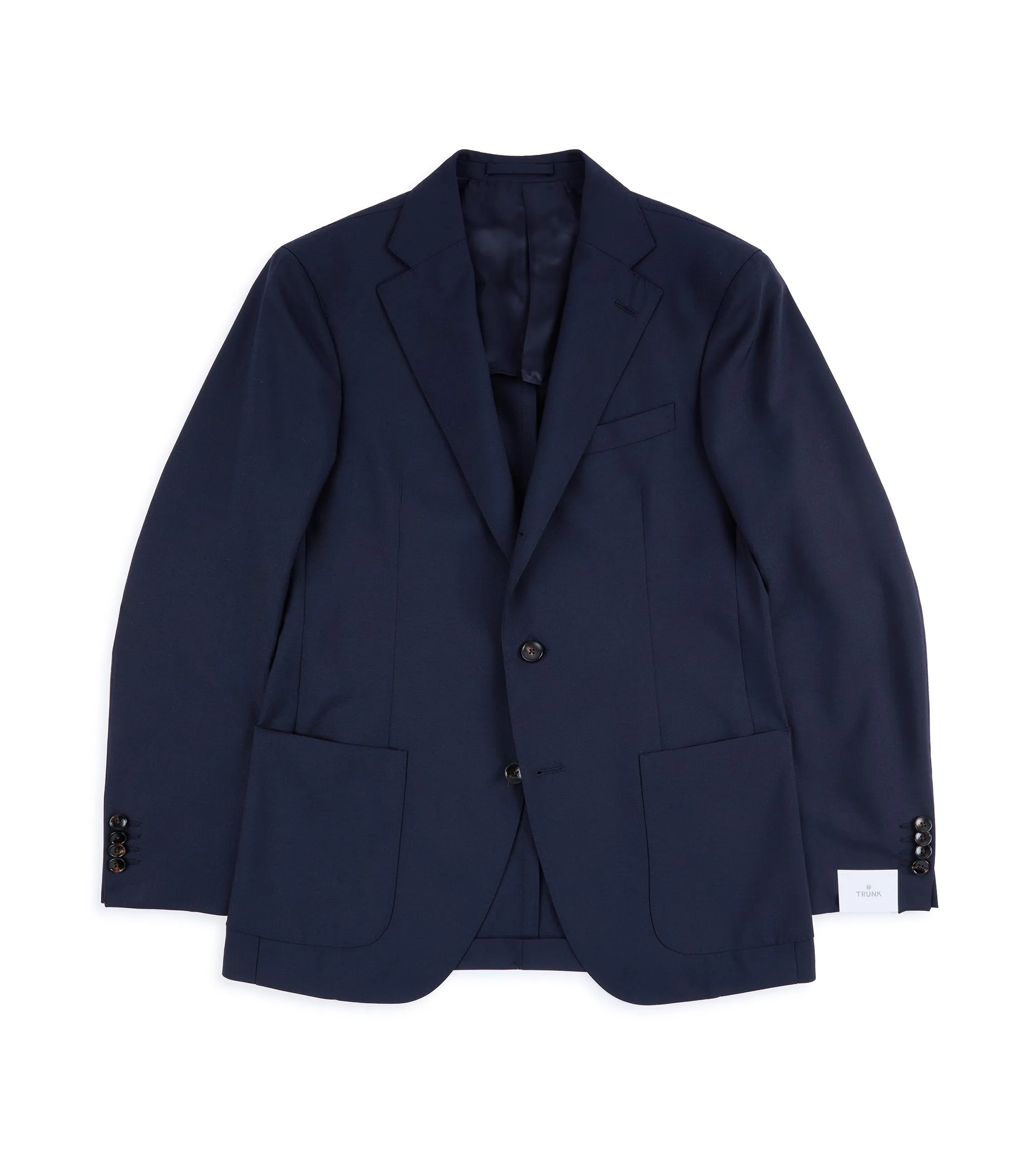 Trunk Walbrook Wool Fresco Suit Jacket: Navy Heat Retention Layer