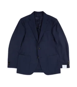 Trunk Walbrook Wool Fresco Suit Jacket: Navy Heat Retention Layer