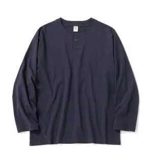 Jackman Henleyneck L/S T-shirt Classic Navy Comfort Design Summer Fashion