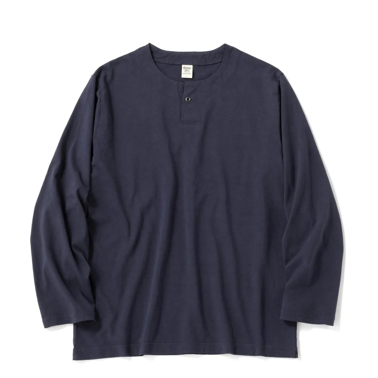 Jackman Henleyneck L/S T-shirt Classic Navy Comfort Design Summer Fashion