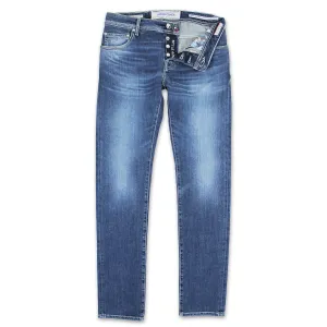 Couple Look Lightweight Trendy High Quality Jacob Cohen - J622 Comf Beige Patch Stone Wash Jeans in Blue