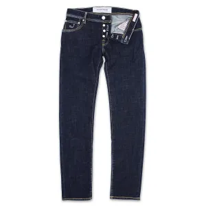 Streetwear Fan Family Style School Fit Jacob Cohen - J622 Comf Dark Wash Red Patch Jeans in Blue