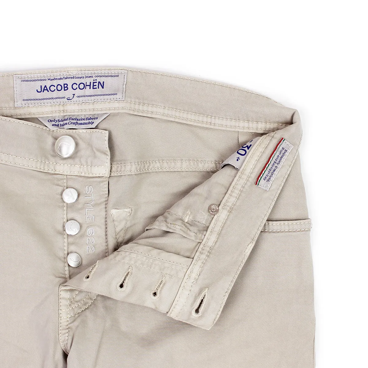 Outdoor Casual Jacob Cohen - J622 Comf Slim Fit Chino Jeans in Beige