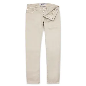 Jacob Cohen - J622 Comf Slim Fit Chino Jeans in Beige Basic Fashion