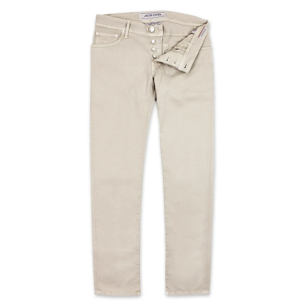 Jacob Cohen - J622 Comf Slim Fit Chino Jeans in Beige Basic Fashion