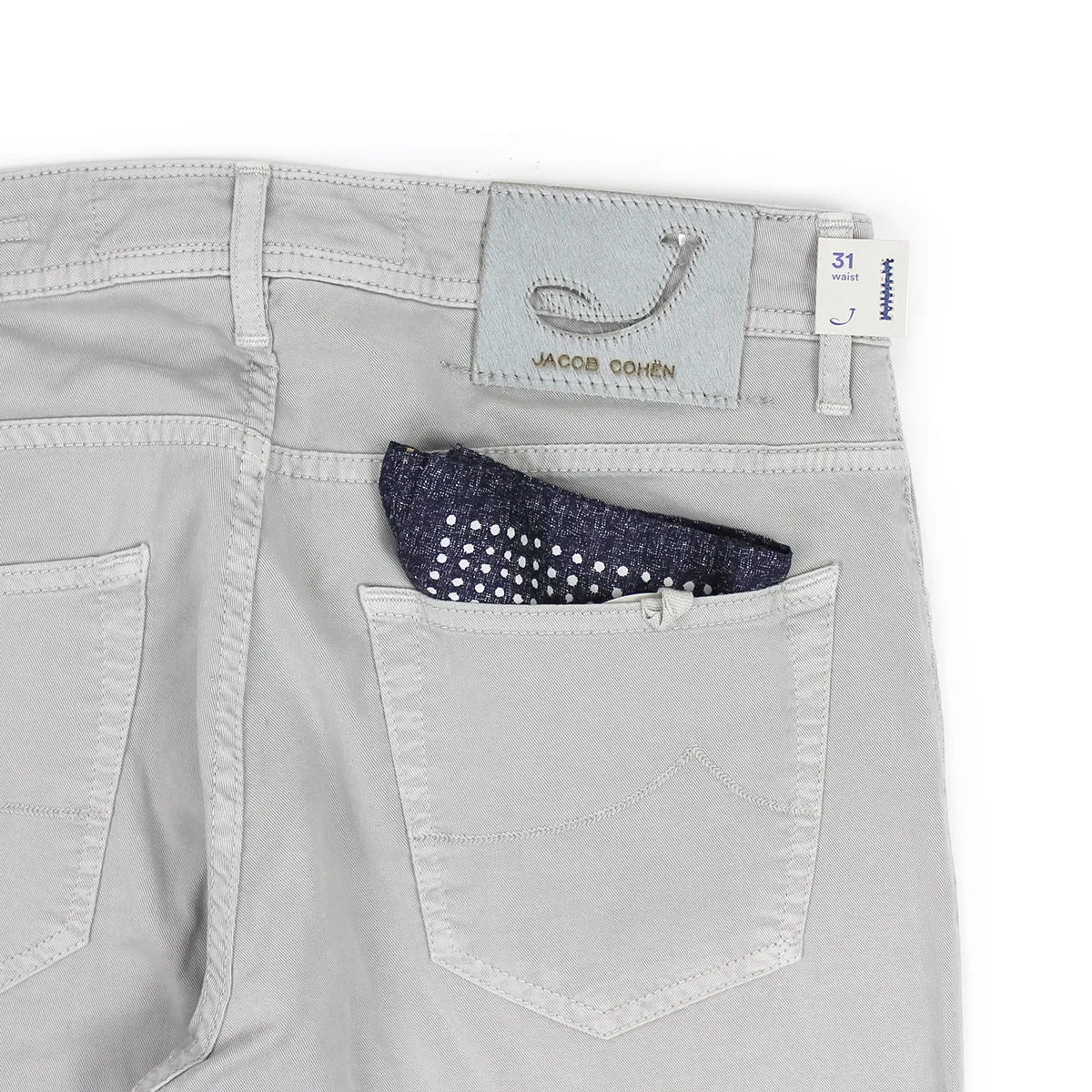 Plain style Everyday Loose Music Event Jacob Cohen - J622 Comf Slim Fit Chino Jeans in Stone