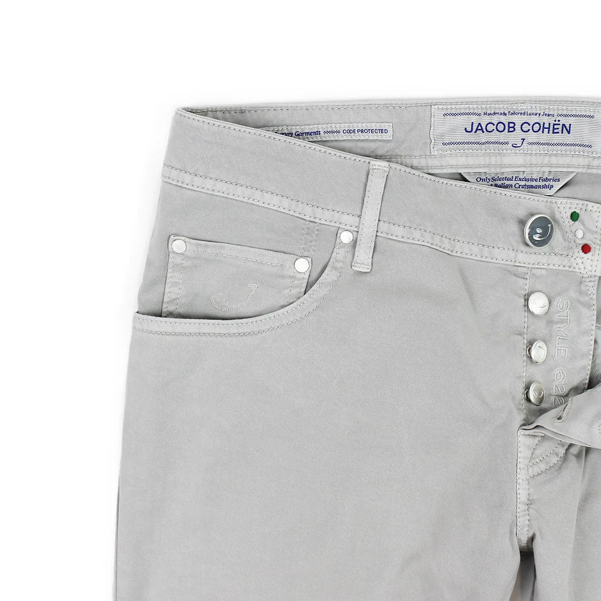 Jacob Cohen - J622 Comf Slim Fit Chino Jeans in Stone Durable Minimalist Style Party Look Comfortable Wear