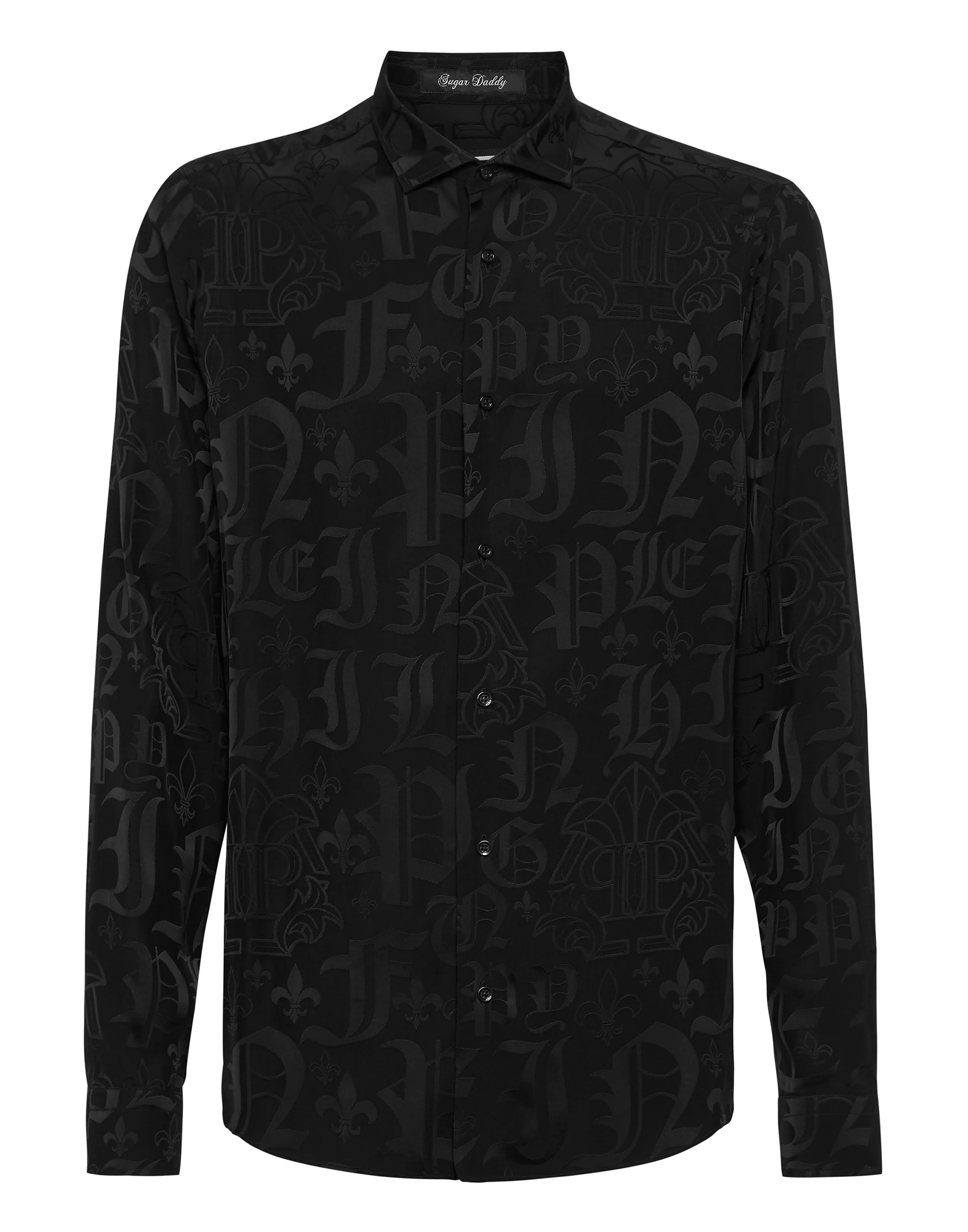 Jacquard Shirt Sugar Daddy Cut LS Monogram Subtle pattern