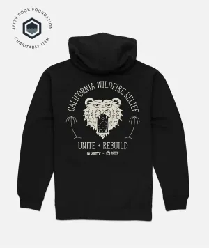 product eco friendliness level Jetty Mens Sweatshirt JRF California Wildfire Relief Hoodie