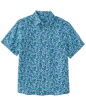 J.McLaughlin Mini Bloom Boom Montauk Woven Shirt Abstract print