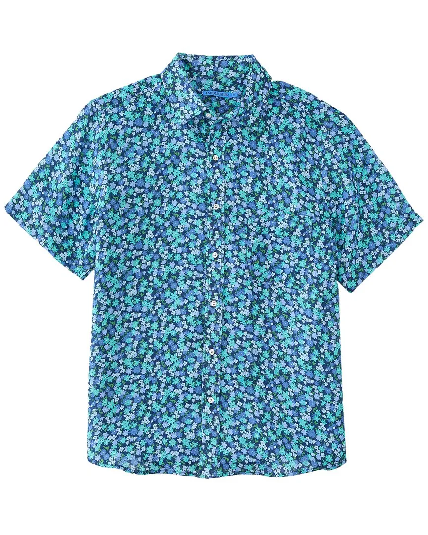 J.McLaughlin Mini Bloom Boom Montauk Woven Shirt Fashion Essential