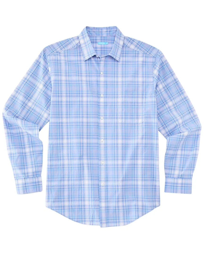 J.McLaughlin Plaid Collis Woven Shirt Distressed finish