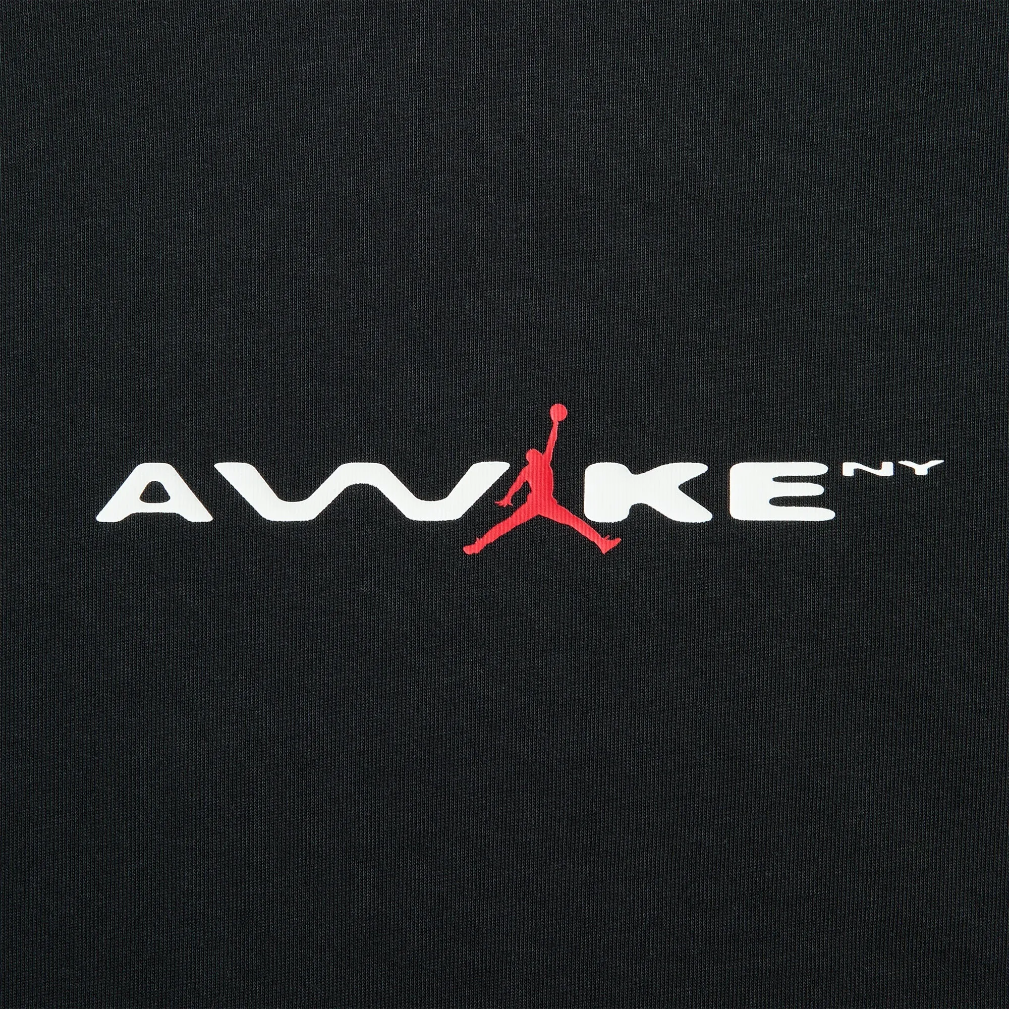 Everyday Look Wear Breathable Cotton Fabric Jordan x Awake Tee - Black / University Red / White
