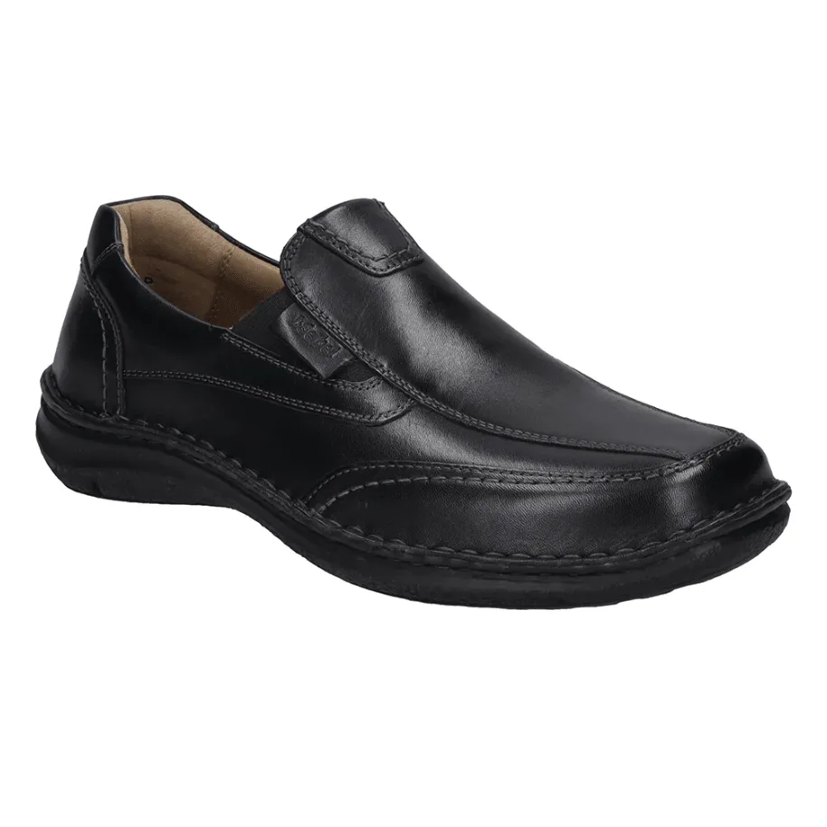 Textured Tread Pattern Josef Seibel Mens Shoe Anvers 67 Black