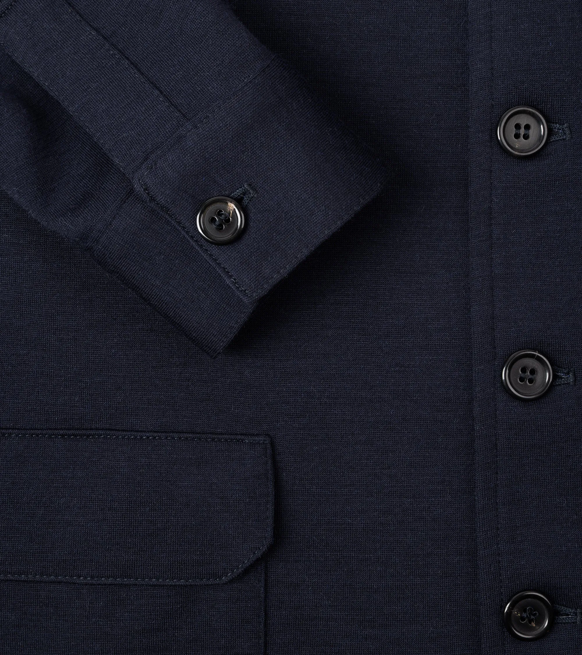 Travel Must Day To Day Justo Gimeno Wool Knit Teba Jacket: Navy