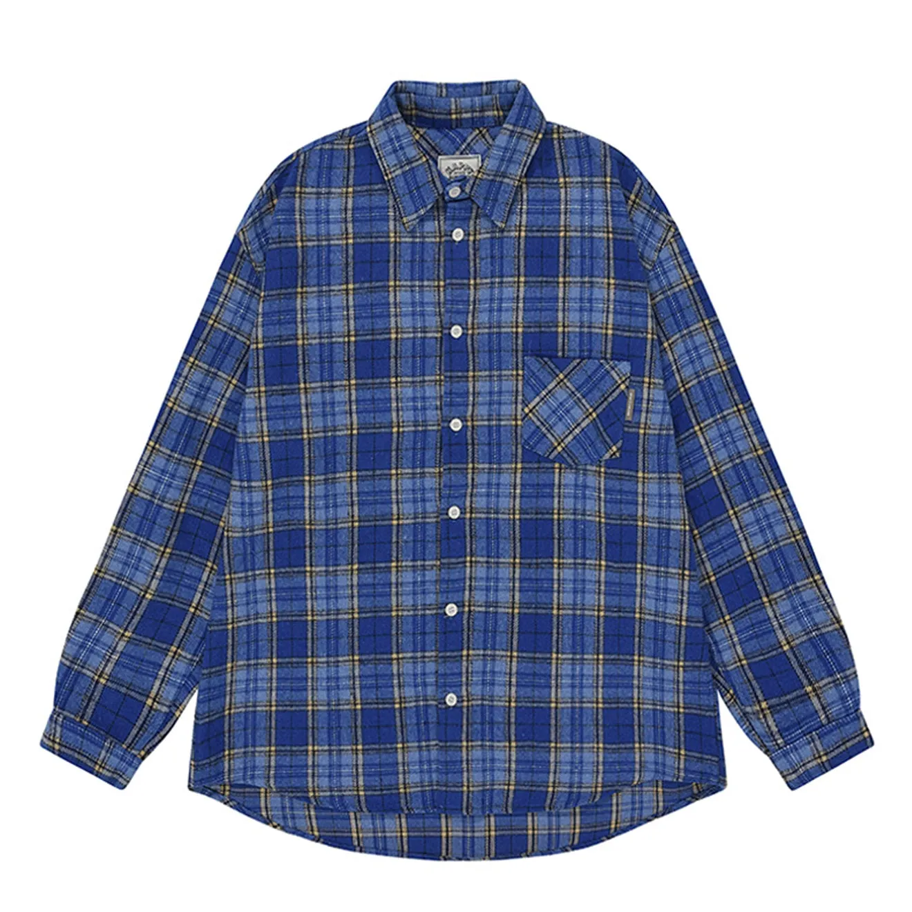 Workwear Casual Kappy Country Check Shirt Blue