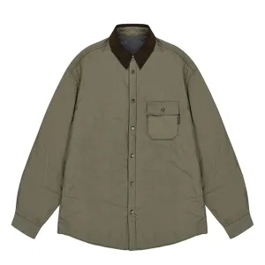 Comfort Stretch Kappy Padding Shirt Jacket Beige