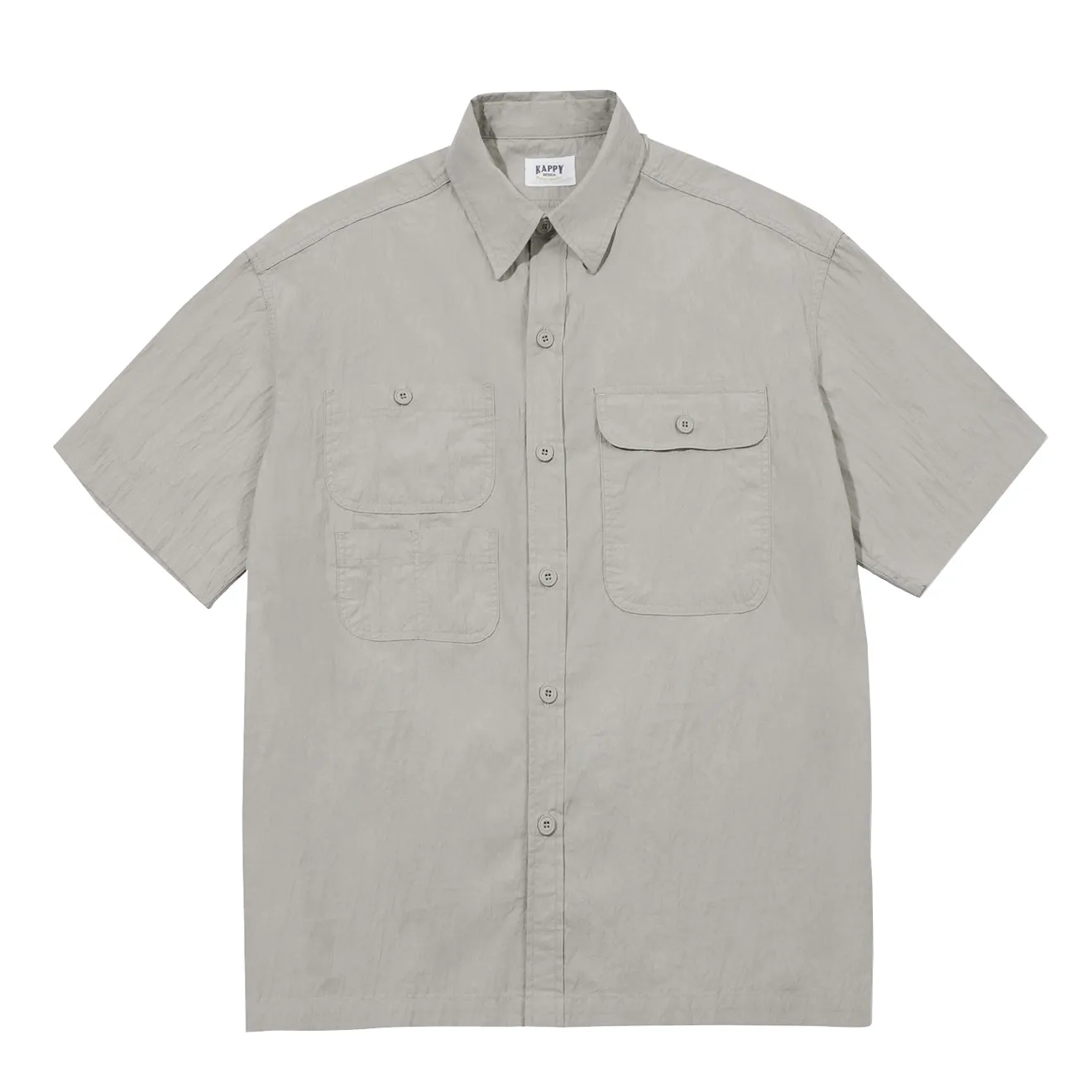 Durable Material Kappy Sunrise Utility Half Shirt Greige