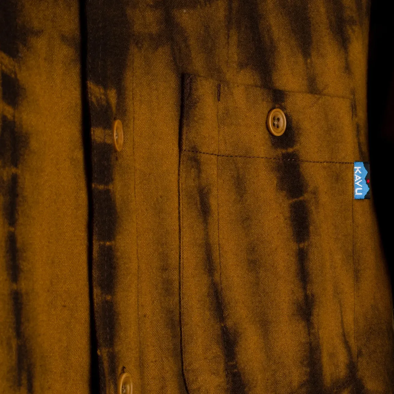 Kavu Caswell Shirt Ramshackle Rust Pre Shrunk Cotton Blend High-End Finish