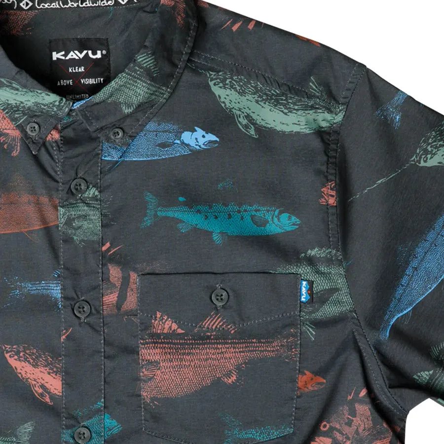 Kavu River Wrangler S/S Shirt Fish Stamp Social Meetup