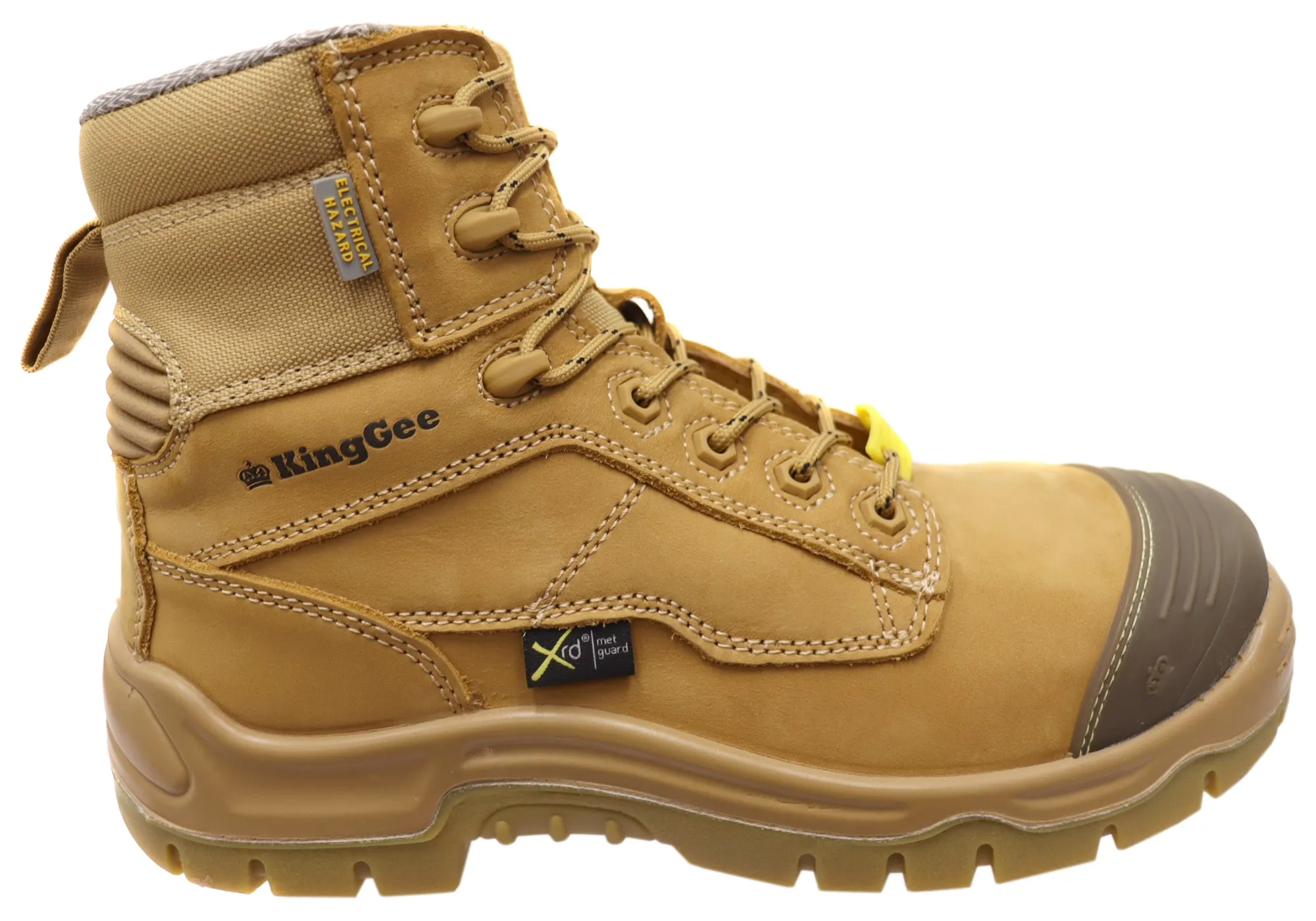KingGee Mens Phoenix Metguard Composite Toe Safety Work Boots Good Grip Dust Guard
