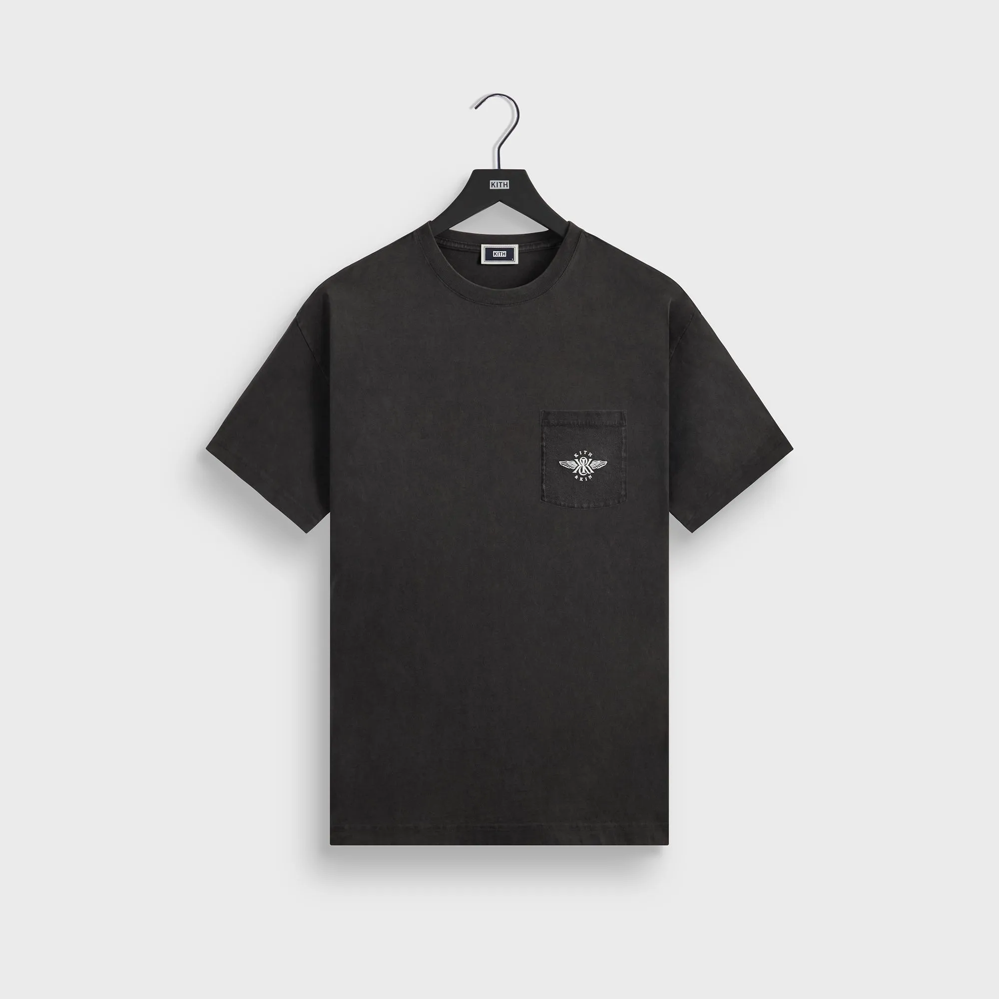Layered Wear Kith & Kin Wing Logo Pocket Vintage Tee - Black