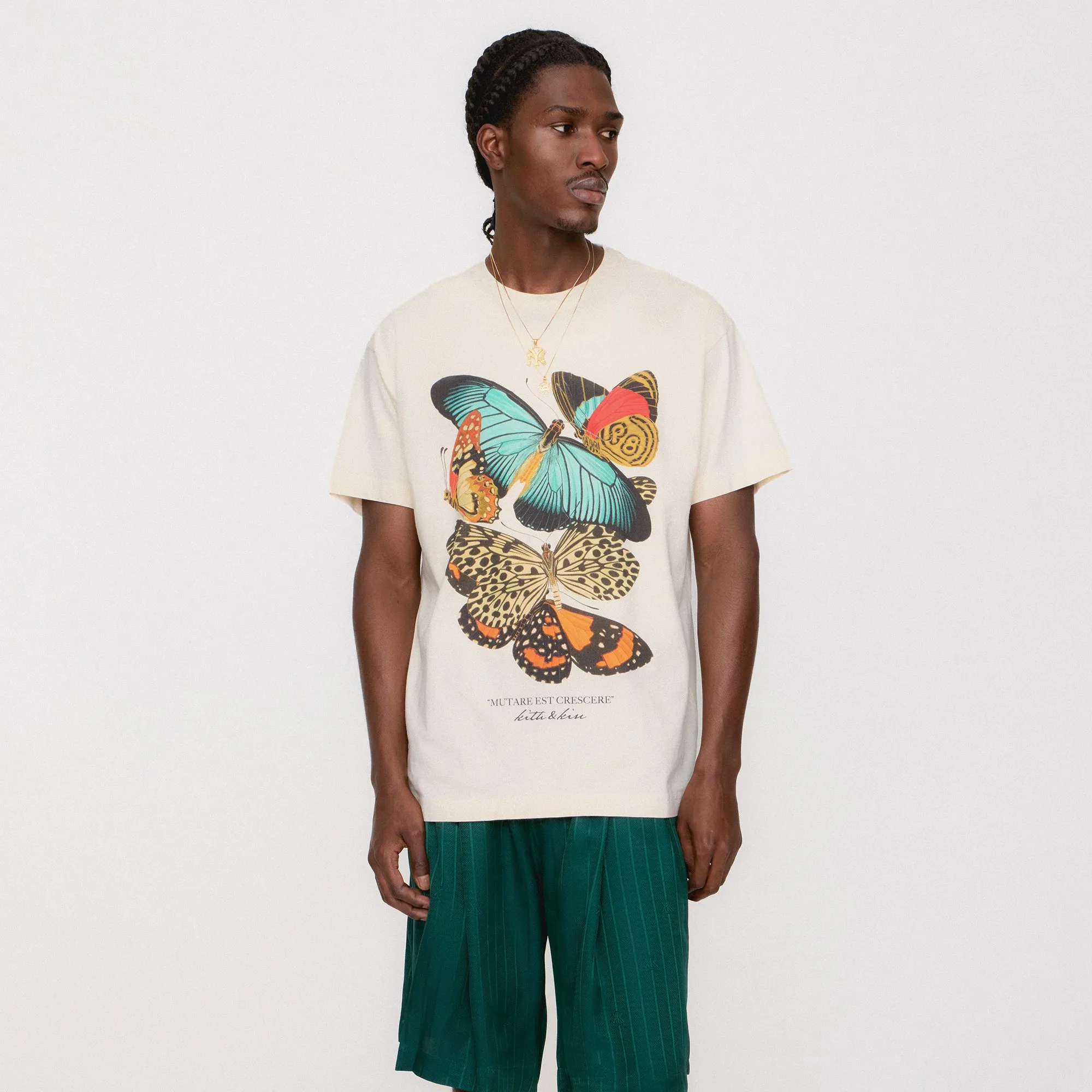 Low Impact Manufacturing Kith Butterfly Vintage Tee - Sandrift