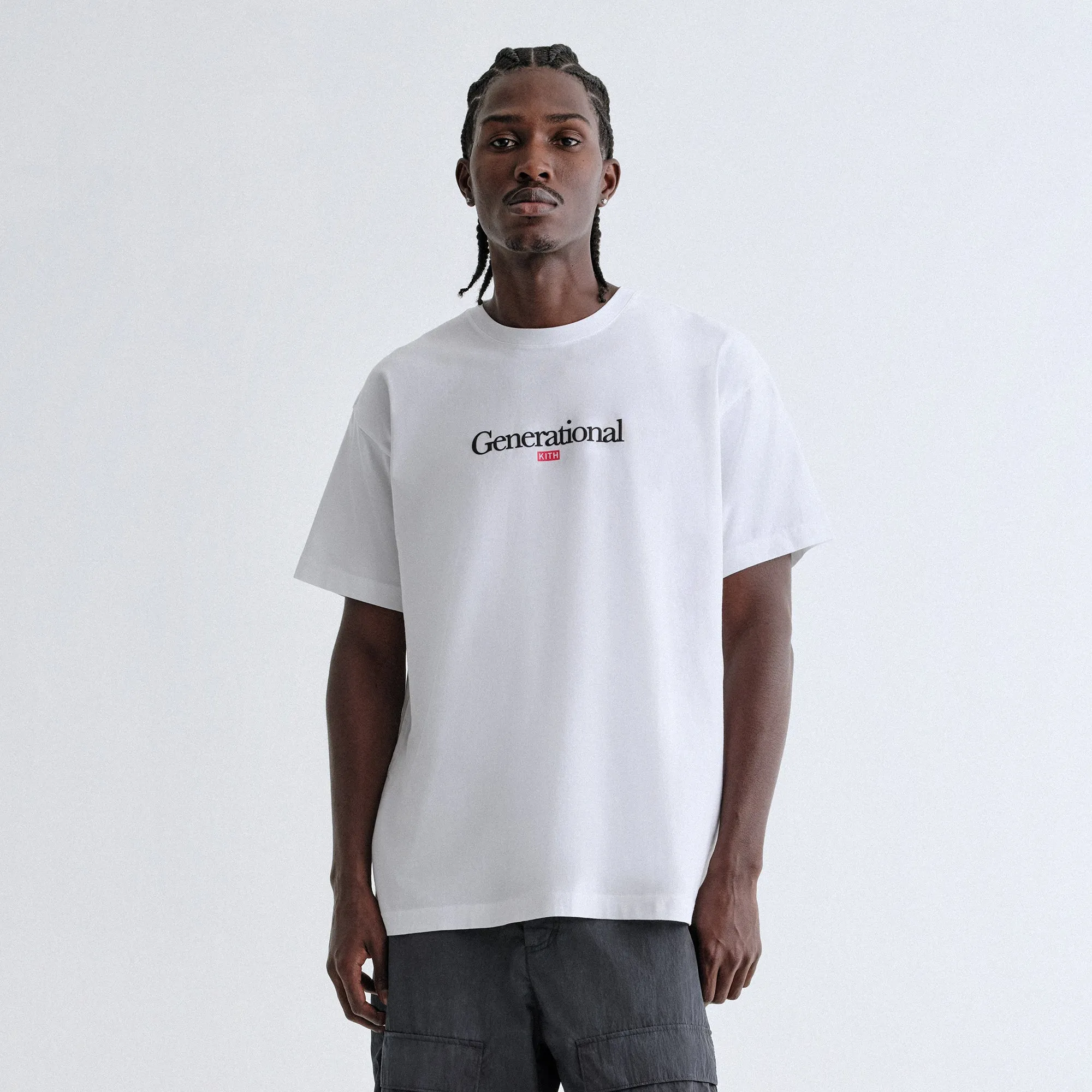 Multi Directional Stretch Kith Generational Quote Tee - White