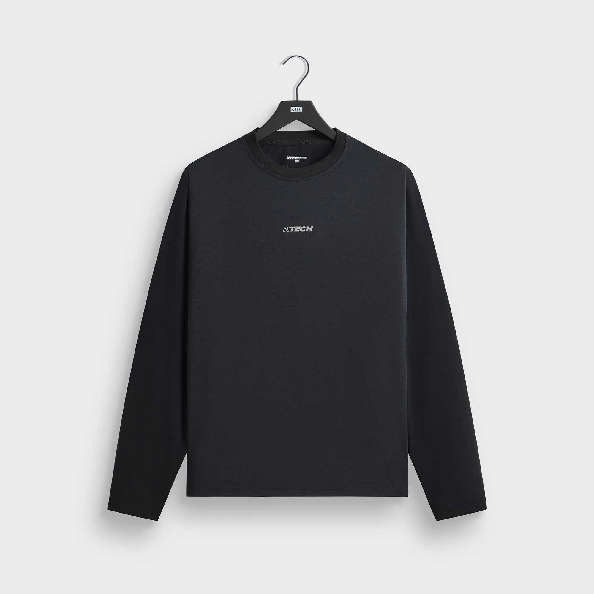 Stretch Fit Bold Comfort Kith Honeycomb Tech Heathrow Long Sleeve Tee - Black