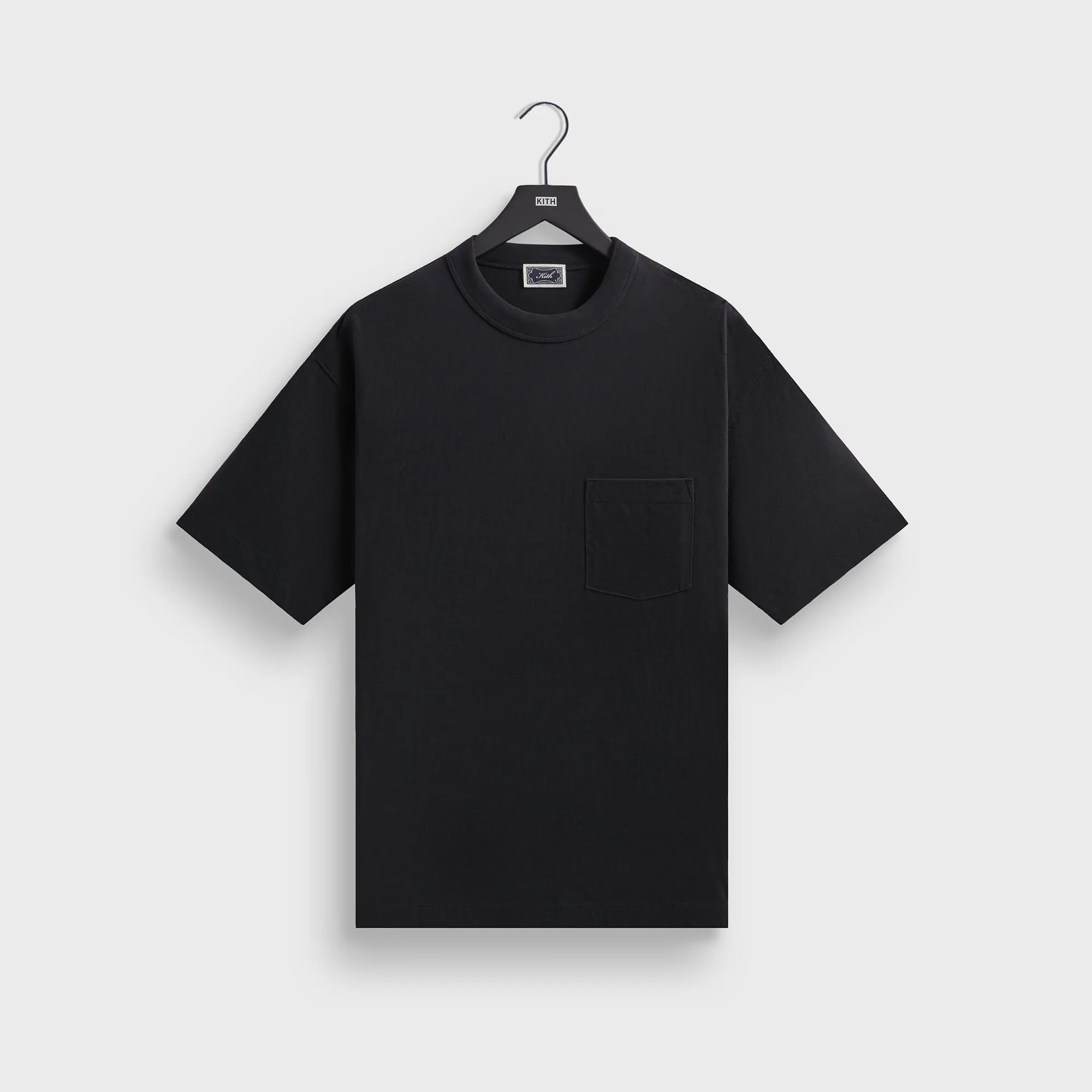 Chilly Day Essentials Comfy Wear Fit Kith Leonard Pocket Tee - Black