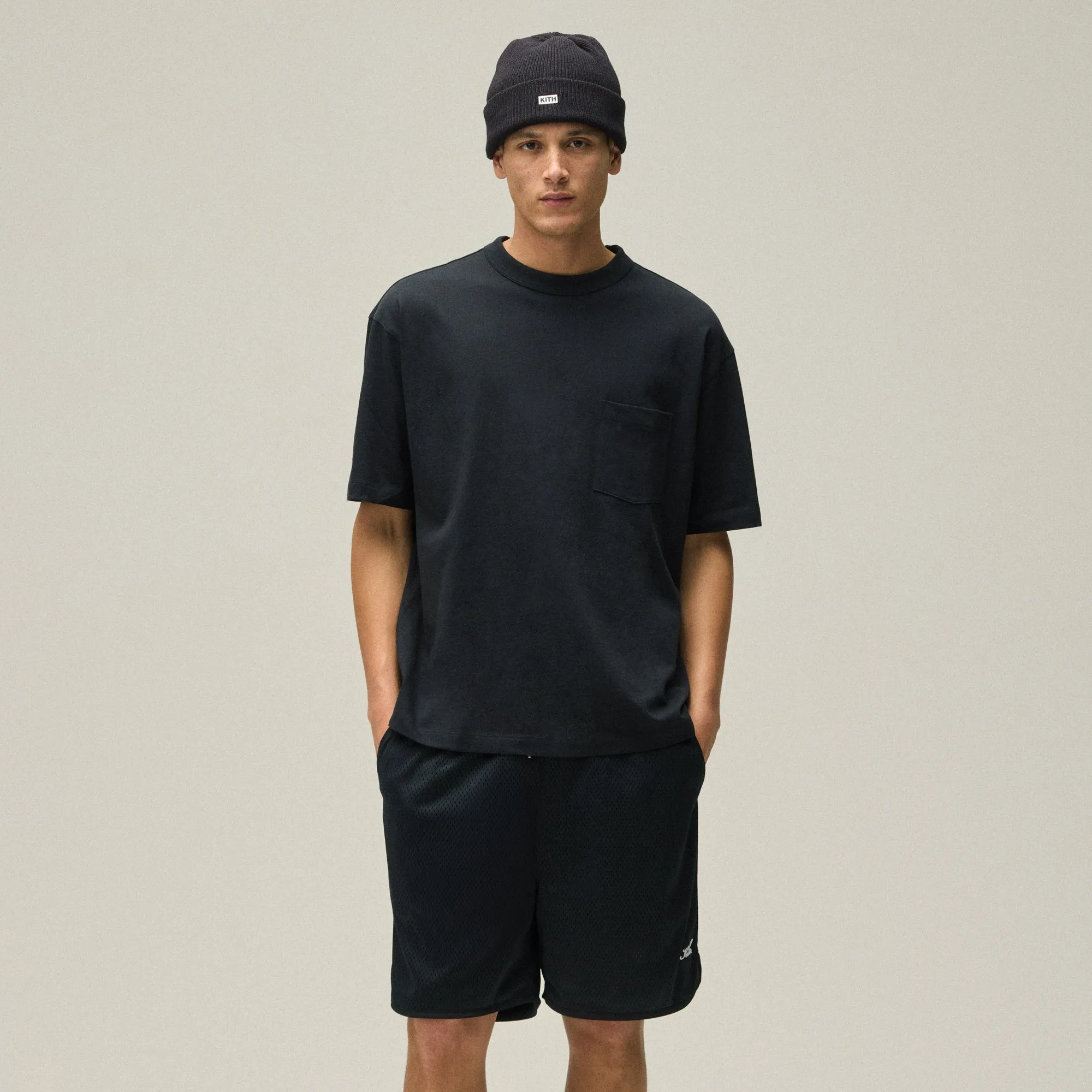 Kith Leonard Pocket Tee - Black Luxury clothing Smooth Finish