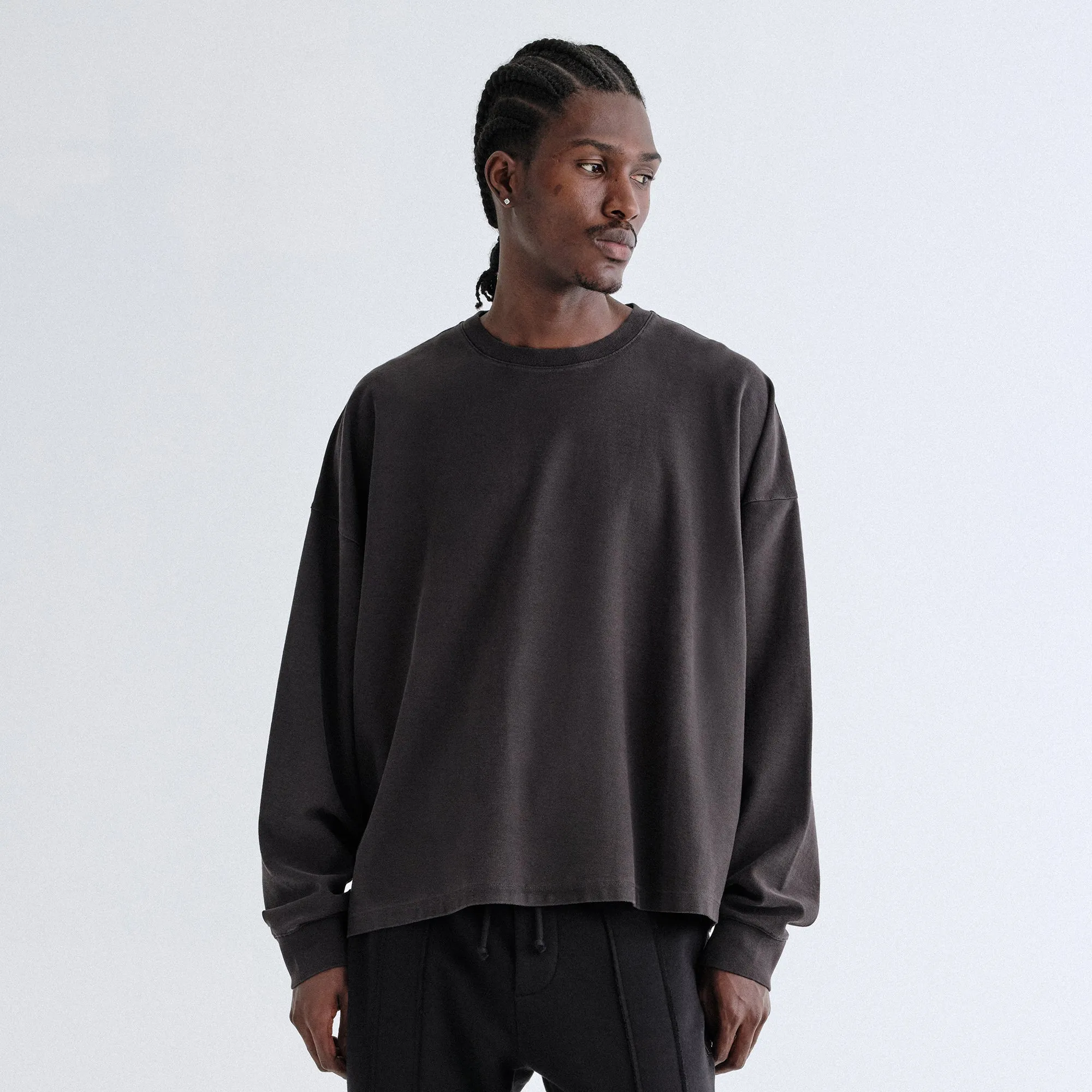 Kith Long Sleeve Lawson Tee - Black Seasonal Trend