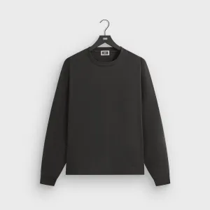 SoftenedTexturedWeave MultipurposeUse Kith Long Sleeve Lawson Tee - Black
