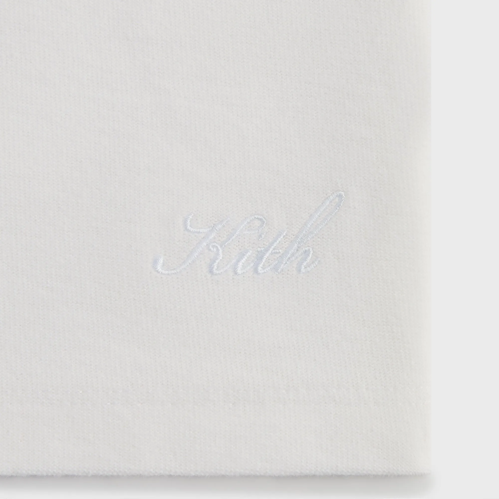 Kith Long Sleeve Lawson Tee - White Soft Waistband
