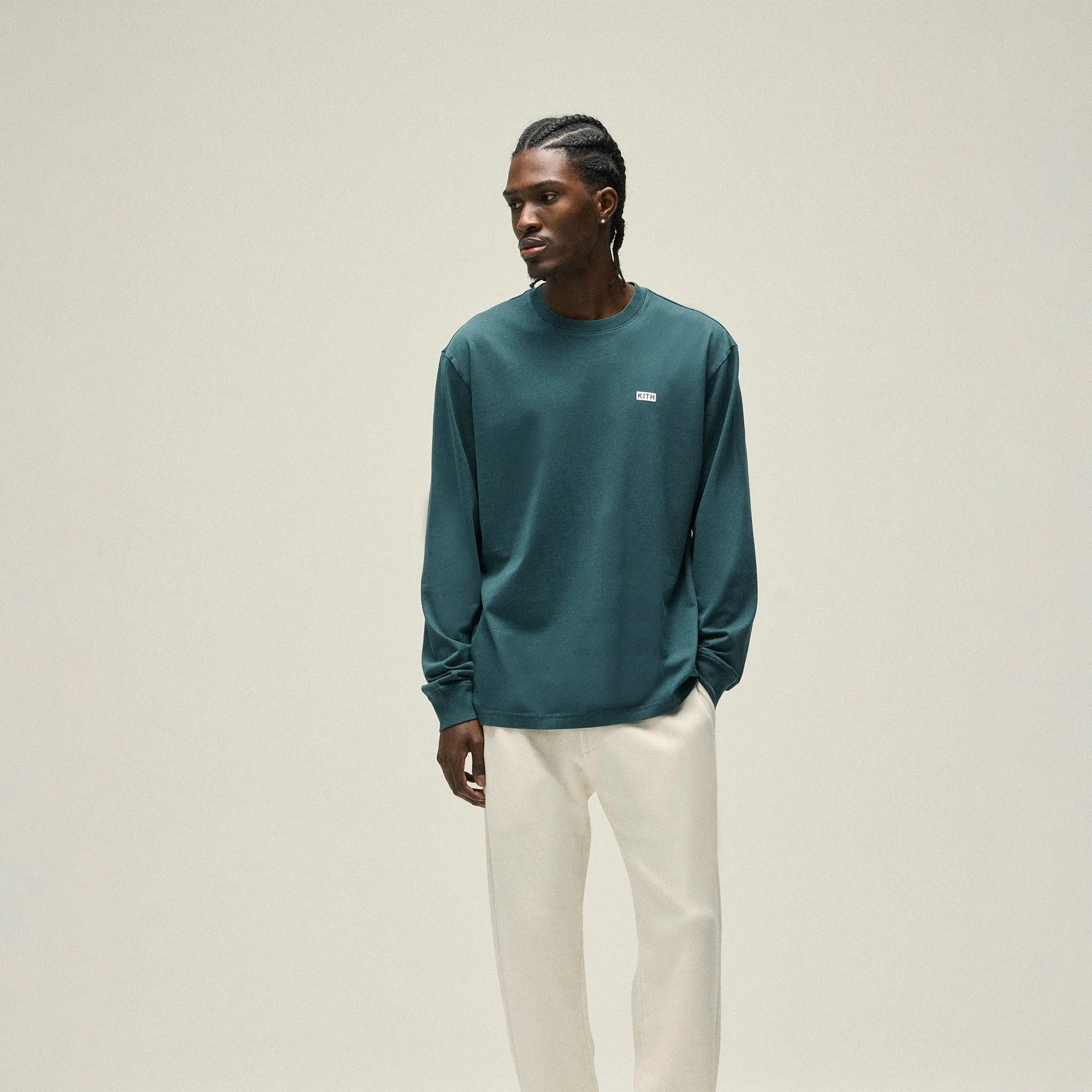 Kith Long Sleeve LAX Tee - Serpentine Cold Wash Optimized Layered Sleeve Construction