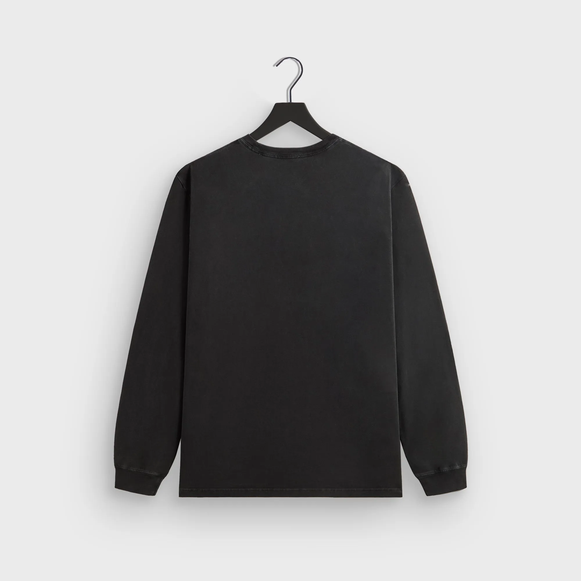 High Quality Printing Kith Long Sleeve Vintage Tee - Black