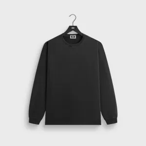 Comfy All-Day Kith Long Sleeve Vintage Tee - Black