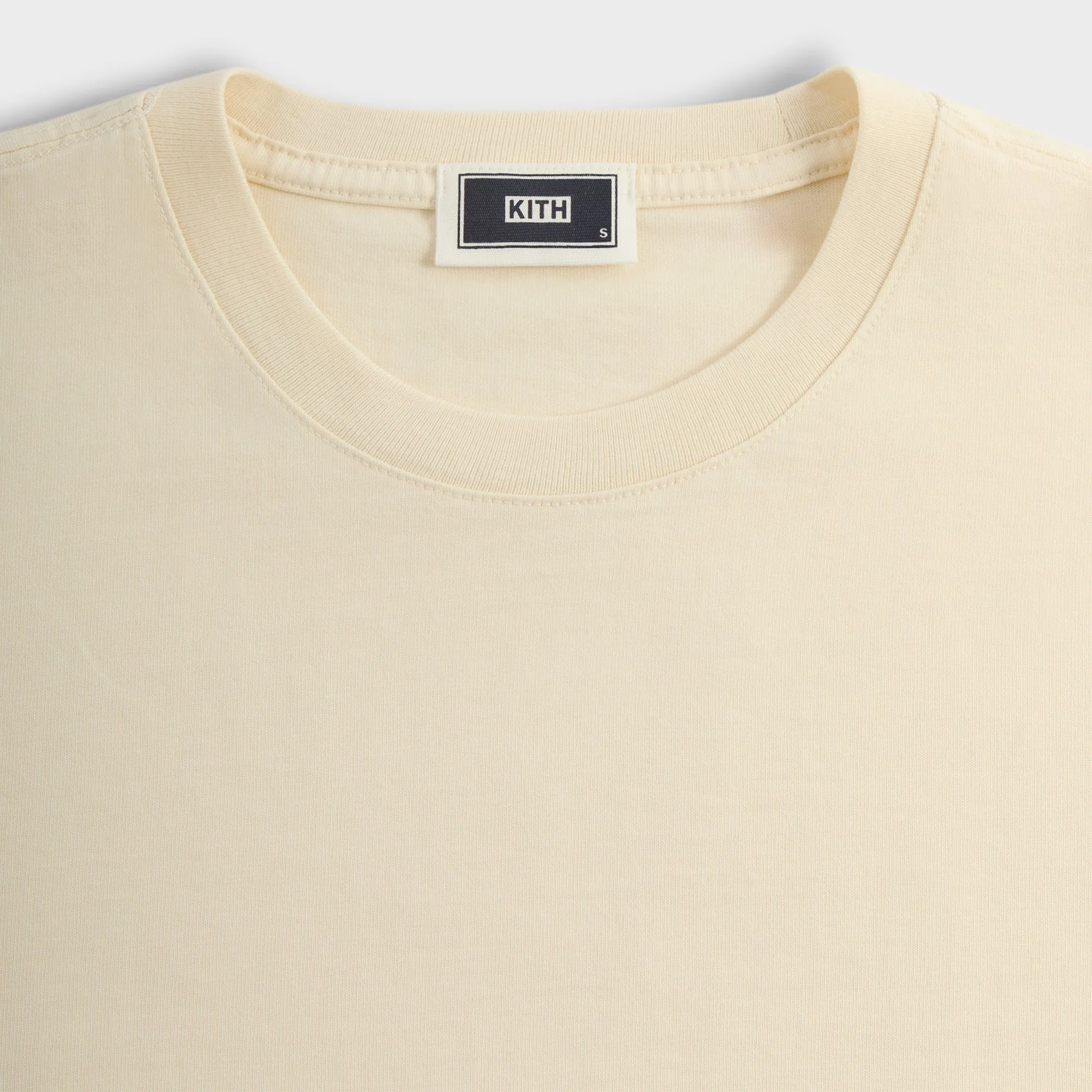 Kith Long Sleeve Vintage Wash Tee - Sandrift Simple Layer Festival wear
