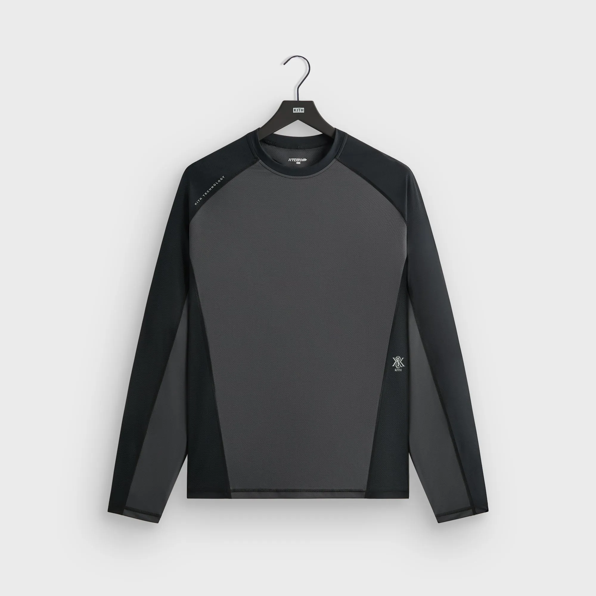 Kith Panelled Donovan Tee - Black Functional Side Gussets Tagless Design