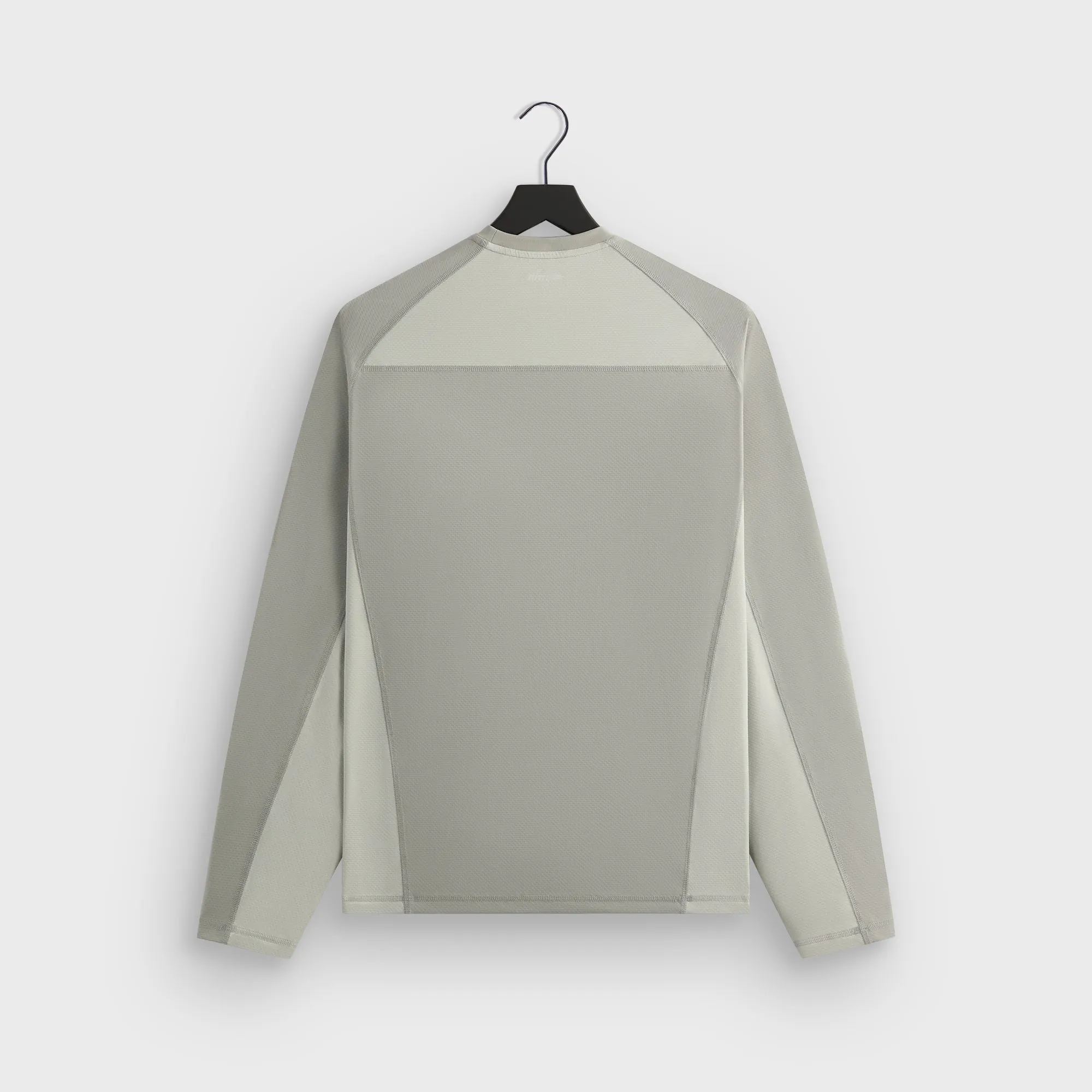 Kith Panelled Donovan Tee - Tin Soft Touch Texture Weekend Smart Look