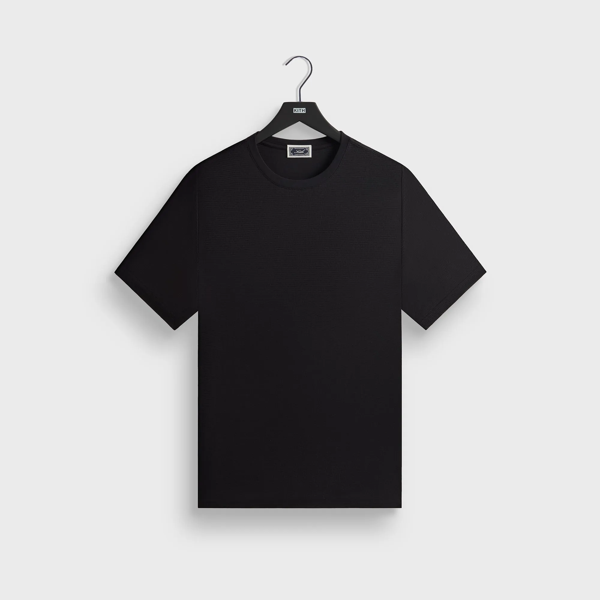Roomy Design Soft Layering Kith Pointelle Mesh Heathrow Tee - Black