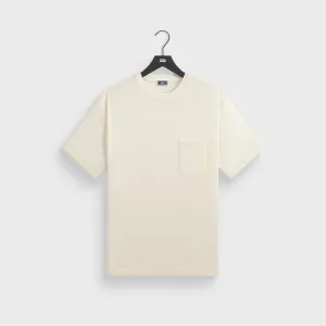 Collared Kith Pointelle Mesh Leonard Pocket Tee - Sandrift